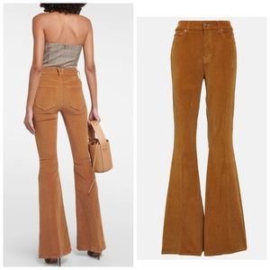 Veronica Beard Tan Flare Jeans